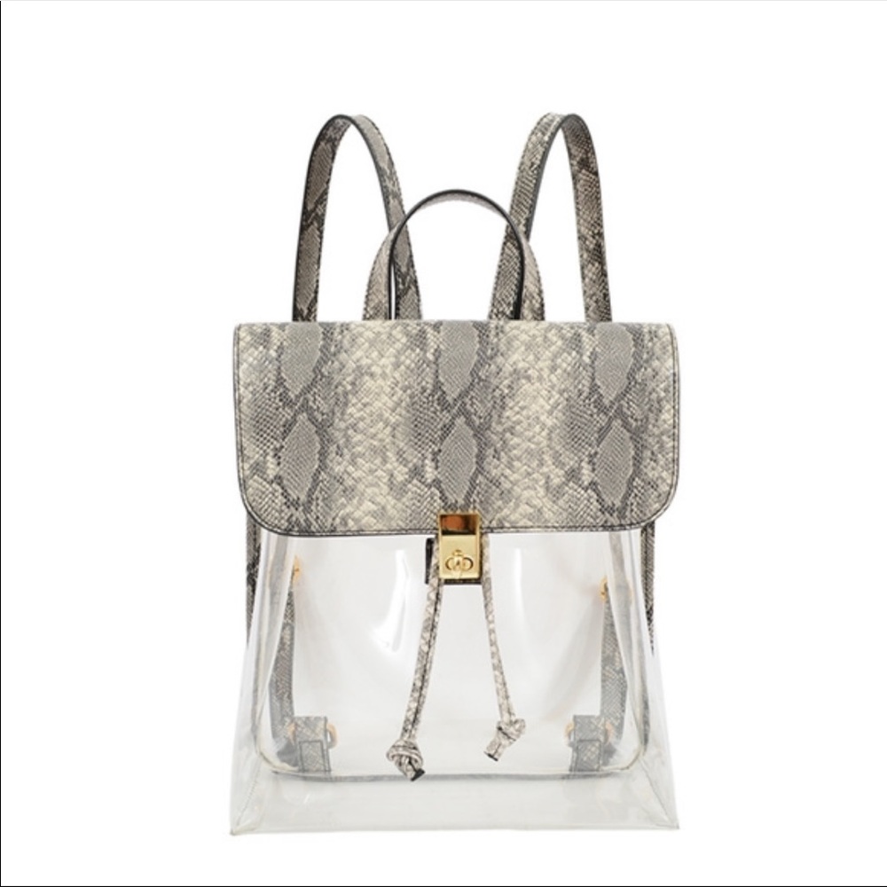 Transparent Snakeskin Backpack - Picture 3 of 4